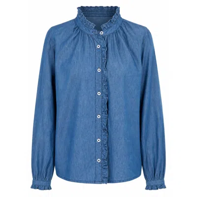 Luella Fashion Women's Brora Denim Blouse Blue