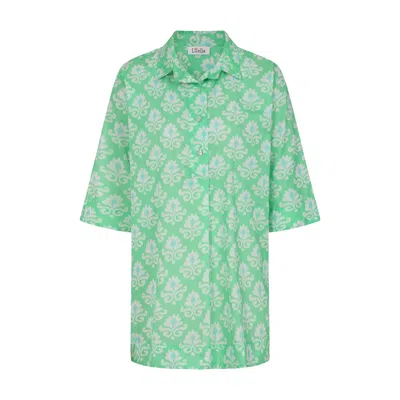 Luella Fashion Women's Maya Cotton Tunic Printed Pattern Green