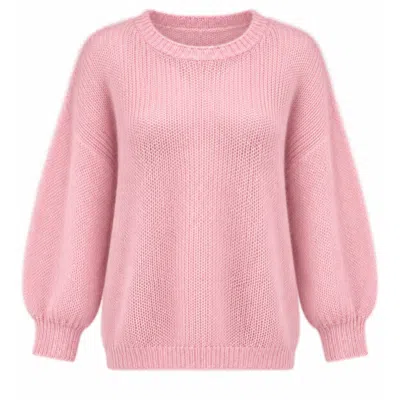 Luella Fashion Women's Plockton Mohair Blend Balloon Sleeve Jumper Pale Pink
