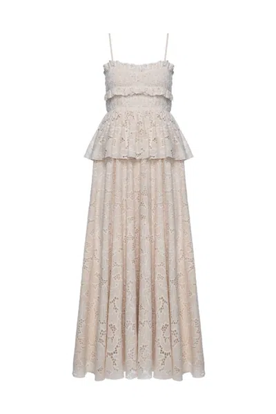 Lug Von Siga Amara Dress In Stone In Beige