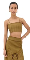 Lug Von Siga Aurora Top Mustard In Mustard
