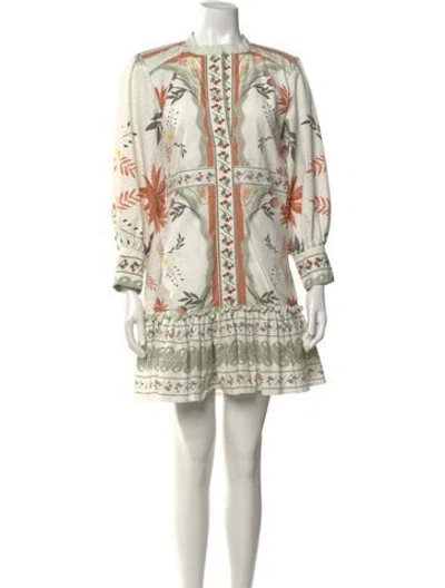 Pre-owned Lug Von Siga Floral Print Mini Dress In Multi