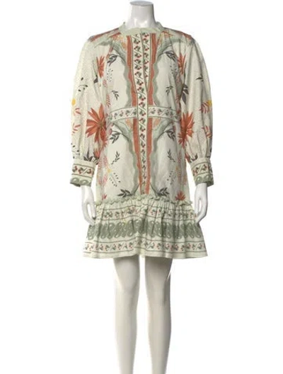 Pre-owned Lug Von Siga Floral Print Mini Dress In Multicolor