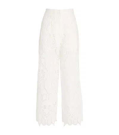Lug Von Siga Lace Karia Trousers In White