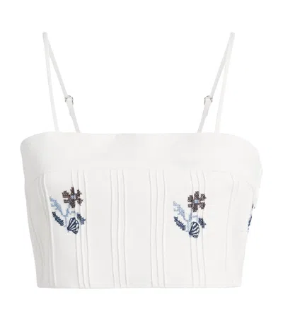 Lug Von Siga Linen Embroidered Aurora Top In White
