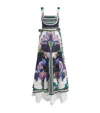Lug Von Siga Sena Printed Linen Maxi Dress