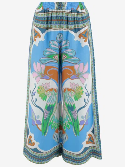 Lug Von Siga M Adison Pants With Graphic Print In Blue