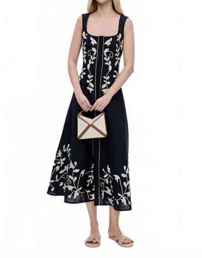 Lug Von Siga Mila Midi Dress In Black