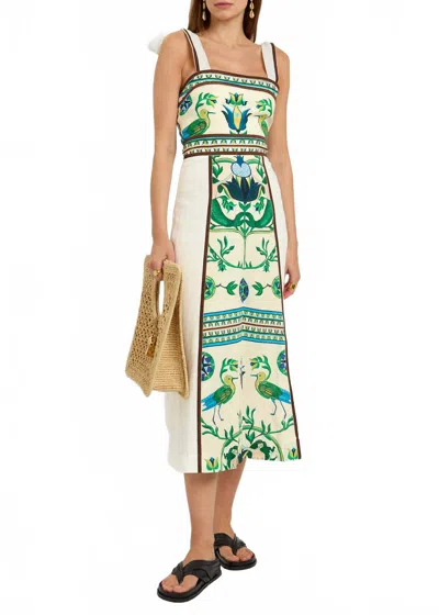 Lug Von Siga Ornella Dress In Off White Multi
