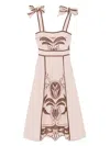 Lug Von Siga Ornella Midi Dress In Pink