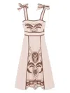 Lug Von Siga Ornella Midi Dress In Pink