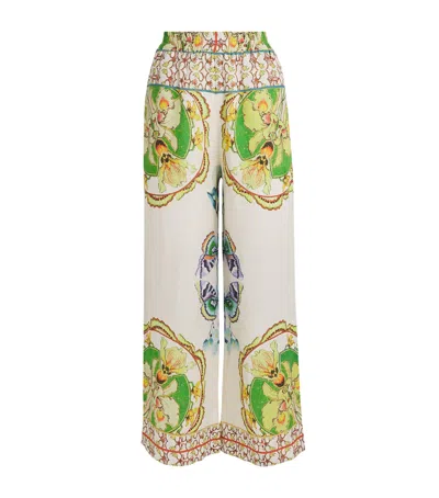 Lug Von Siga Printed Madison Wide-leg Trousers In Multi