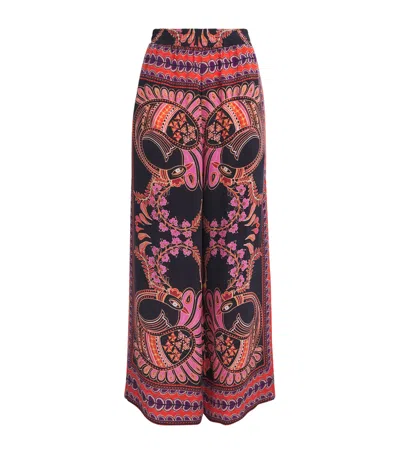 Lug Von Siga Printed Madison Wide-leg Trousers In Multi
