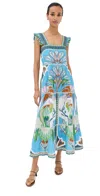 Lug Von Siga Sybill Dress Blue Multicolor In Blue Multicolor
