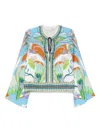 Lug Von Siga Tess Top In Blue Multi In Blue