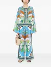 Lug Von Siga Tess Top In Blue Multi In Blue