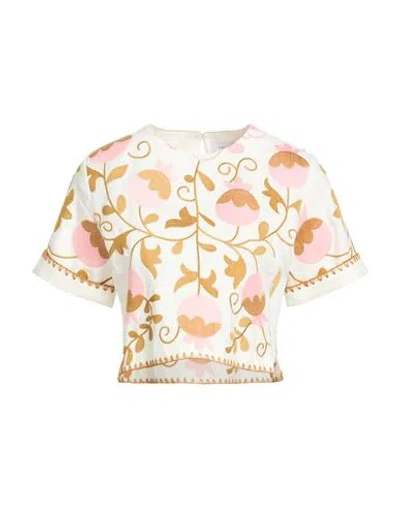 Lug Von Siga Woman Top Off White Size 6 Linen