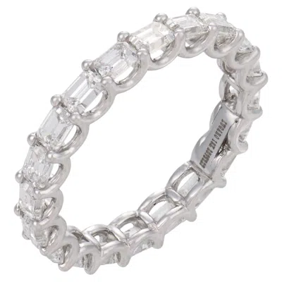 Pre-owned Lugano 1.90 Carat Diamond 18k White Gold Eternity Band