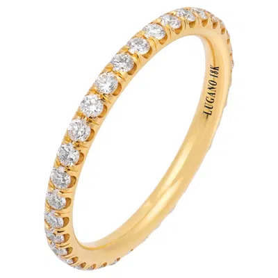 Pre-owned Lugano Diamond 18k Yellow Gold Eternity Band