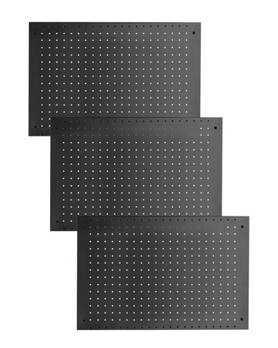 Lugo 3pc Pegboard Wall Organizer Panels In Black