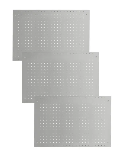 Lugo 3pc Pegboard Wall Organizer Panels In Gray