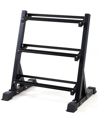 Lugo Heavy-duty 3-tier Dumbbell Rack In Black