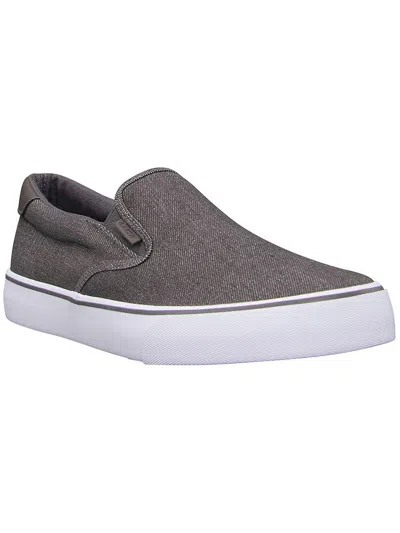 Lugz Clipper Denim Mens Fitness Lifestyle Skate Shoes In Grey