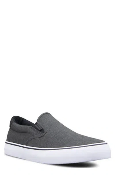 Lugz Clipper Slip-on Sneaker In Black/ White/ Gum