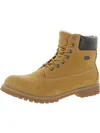 LUGZ CONVOY MENS FAUX FUR LUGGED SOLE ANKLE BOOTS