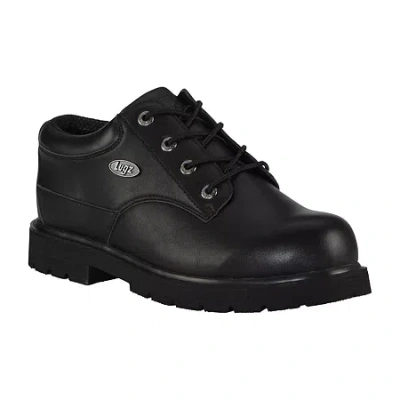 Lugz Drifter Lo Lx Mens Block Heel Lace Up Boots In Black