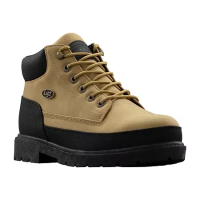Lugz Drifter Weatherguard Mens Block Heel Lace Up Boots In Yellow