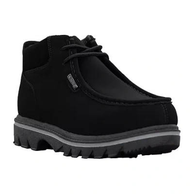 Lugz Fringe Mens Flat Heel Chukka Boots Wide Width In Black