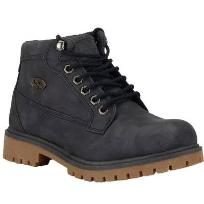 Lugz Mantle Mid Boots Women's Navy Gum Round Toe Lace-up Chukka Jobb2065 In Blue