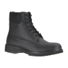 Lugz Mens Convoy Flat Heel Lace Up Boots In Black