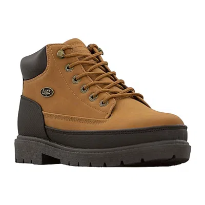 Lugz Mens Drifter Weatherguard Block Heel Hiking Boots In Brown