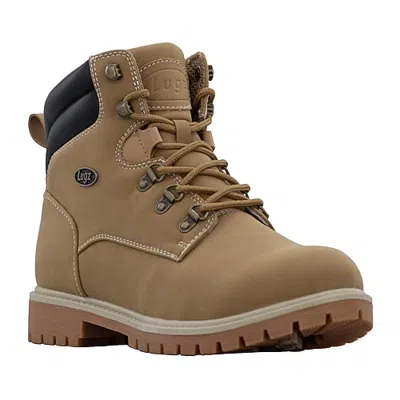 Lugz Mens Scaffold Block Heel Hiking Boots In Yellow
