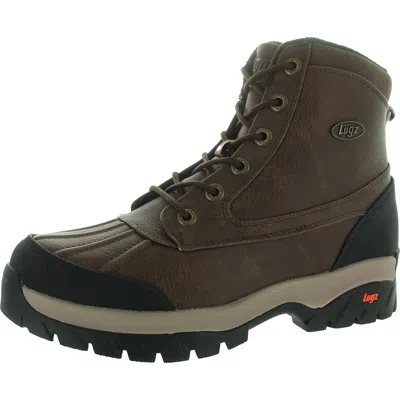 Lugz Mens Water Resistant Man Made Winter & Snow Boots In Brown