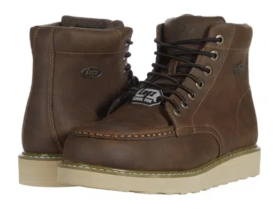 Lugz Monterey Steel Toe Men's Shoes Walnut/gum/cream: 6.5 E - Wide, Leather In Multi