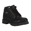 Lugz Womens Mantle Mid Flat Heel Lace Up Boots In Black
