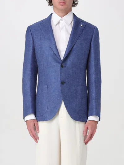 Luigi Bianchi Blazer  Men Colour Blue