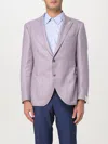Luigi Bianchi Jacket Linen Buttoned Cuffs In Pink