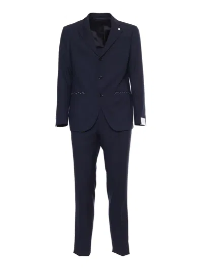 LUIGI BIANCHI BLUE MEN'S SUIT