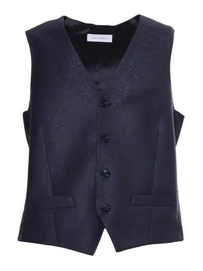 Luigi Bianchi Blue Waistcoat