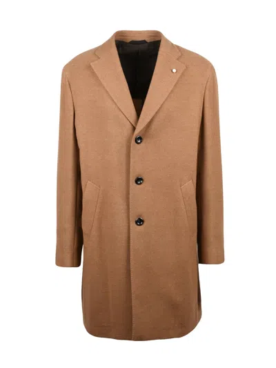 Luigi Bianchi Brown Virgin Wool Coat
