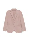 Luigi Bianchi Buttoned Blazer In Neutral