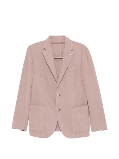 Luigi Bianchi Buttoned Blazer In Neutral