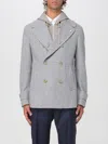 Luigi Bianchi Coat  Men Color Grey In Gray