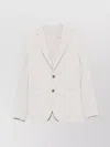 Luigi Bianchi Cotton Jacket Notch Lapel In Neutral