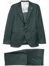 Luigi Bianchi Double-breasted Forest Green Wool Suit