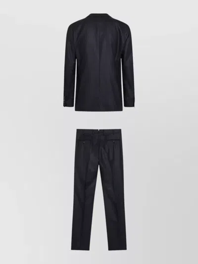 Luigi Bianchi Formal Tailored Suit Long Sleeves V Neck In Multi